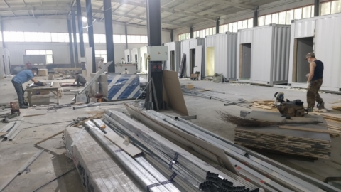 コンテナハウス工場